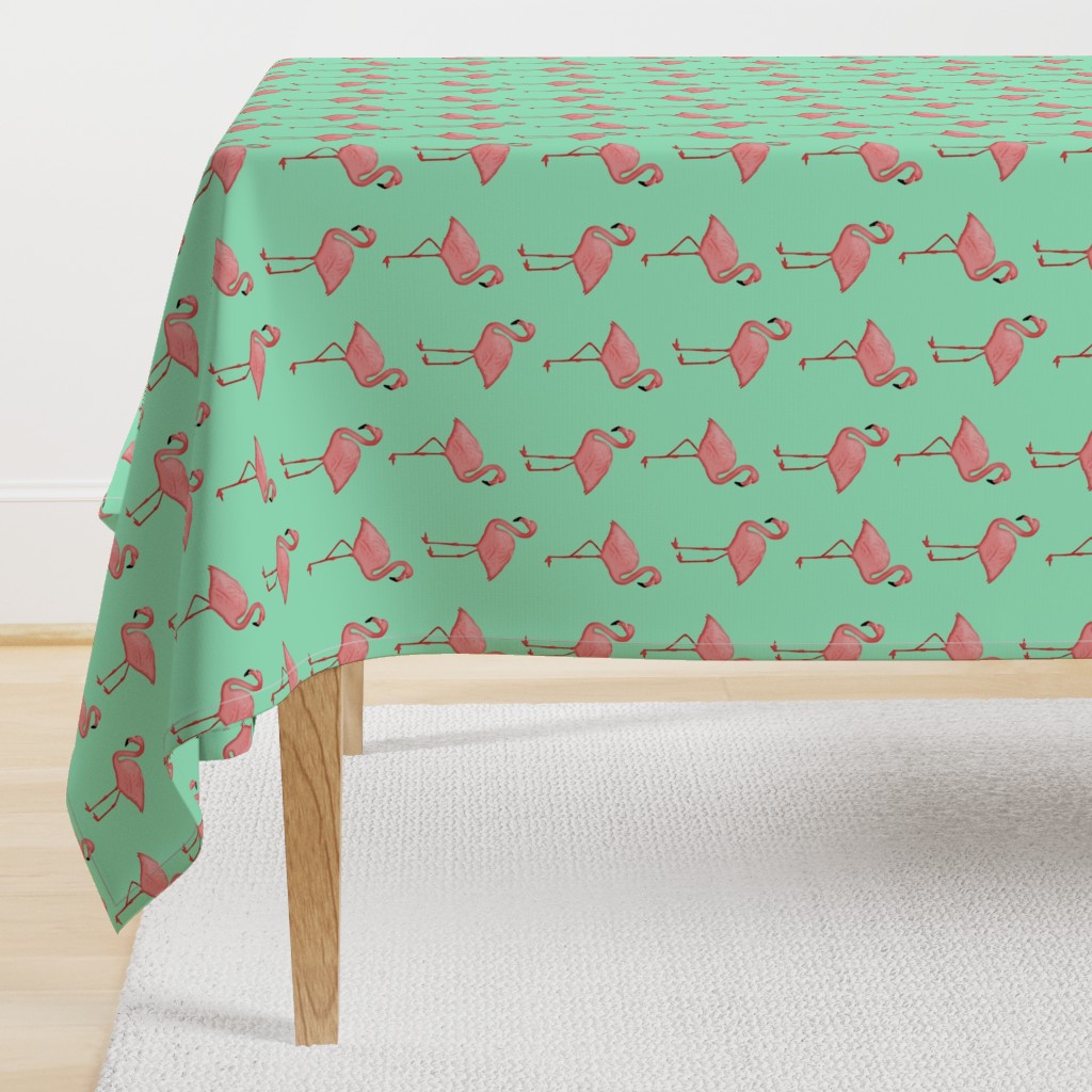 Bimini Bay Flamingos on Mint