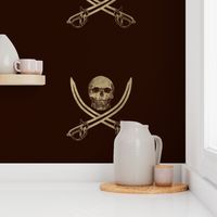 Mouldering Ol' Jolly Roger Pirate Flag ~ Large