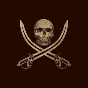 Mouldering Ol' Jolly Roger Pirate Flag ~ Large