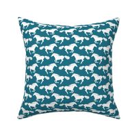 Galloping Pony, River Blue // small