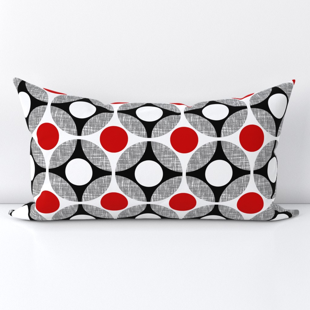 UK Mod Geometric Bullseye in red + white by Su_G_©SuSchaefer