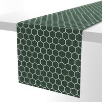 Honeycomb in Pine Green