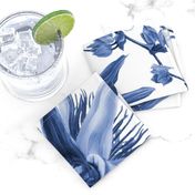 Tropicalia Floral ~ Blue and White 