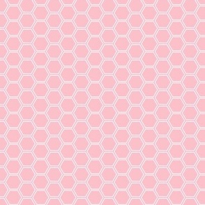 pink honeycombs/hexagons