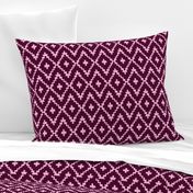 Southwest Diamonds Chevron - Burgundy & Pink