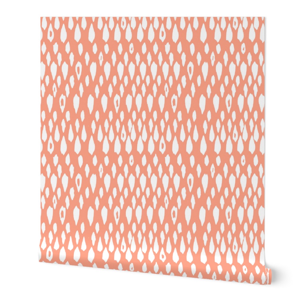 Ikat Drops - coral