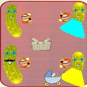 pickle family on a picnic