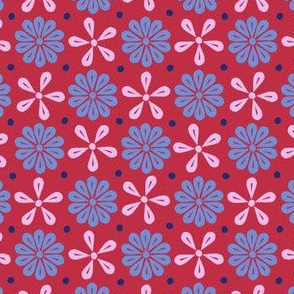 Peoria Mu - Flowers (Red)