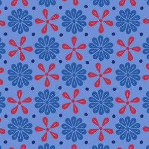 Peoria Mu - Flowers (Blue)