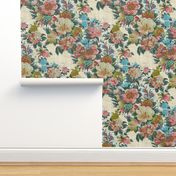 Mid Century Modern ~ Flower Cocktail ~  Ellen Linen Luxe 