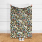 Mid Century Modern ~ Flower Cocktail ~  Ellen Linen Luxe 