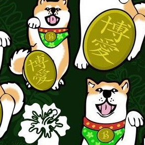 Maneki-inu aloha version