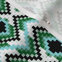 Aqua Green Bargello