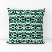 Aqua Green Bargello