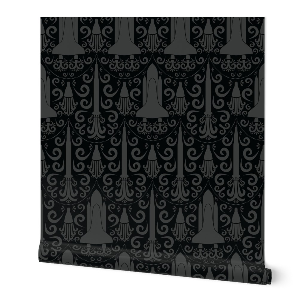 Rocket Science Damask (Black)