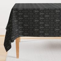 Rocket Science Damask (Black)