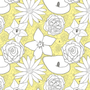Flourishing Flowers - Yellow