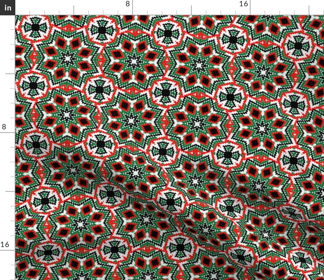 Christmas Bargello Kaleidoscope