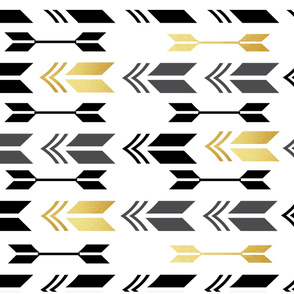 shaded gold arrow array