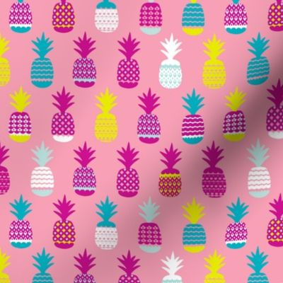 Hot summer pineapple fruit tropical trendy pineapples print for girls