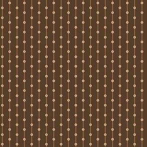 stripes with dots beige and brown