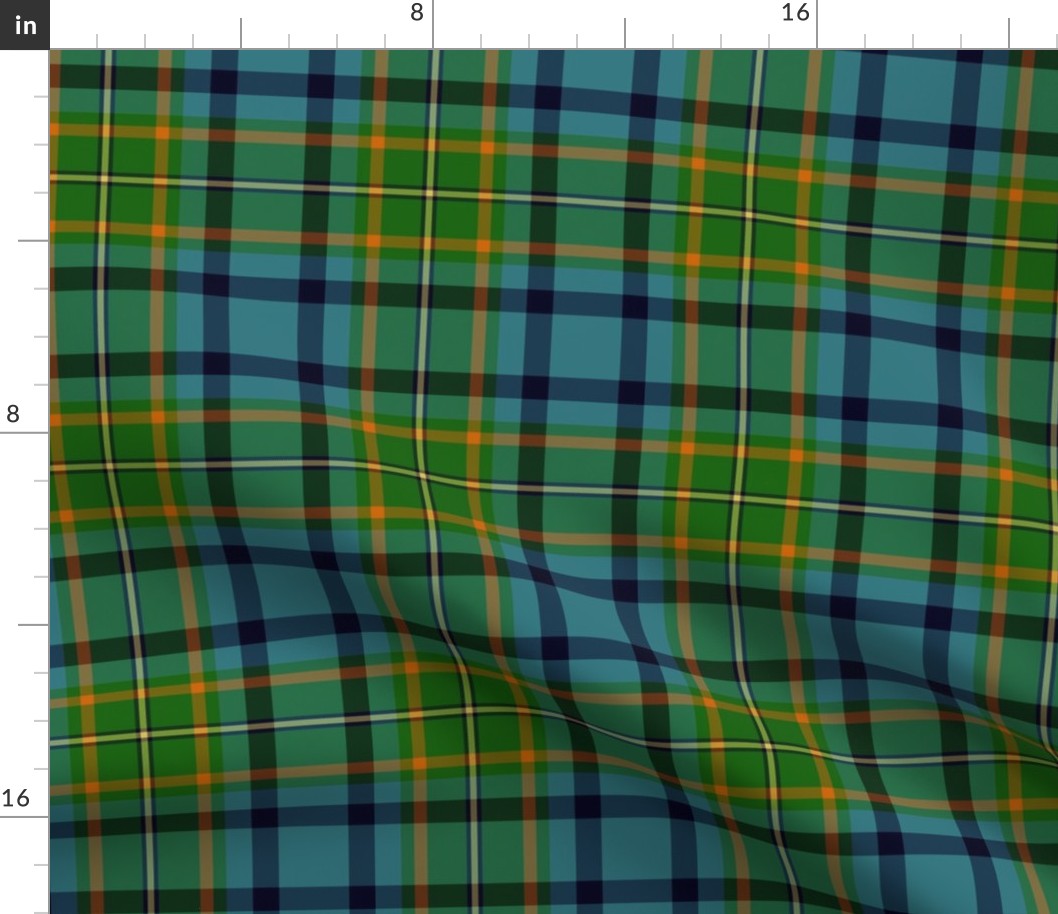 Gillies #2 / MacLeish / MacLellan tartan, 6" ancient colors