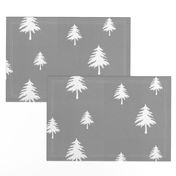 Trees on Grey Linen