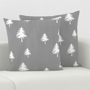 Trees on Grey Linen