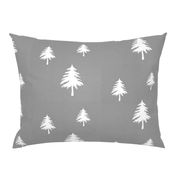 Trees on Grey Linen