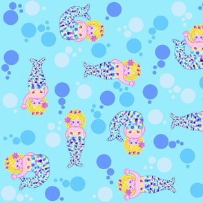 Mermaids in a sea of bubbles