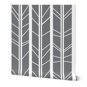 Grey Tree branch herringbone