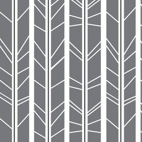 Grey Tree branch herringbone