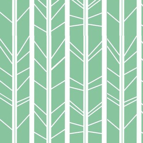 Mint tree branch herringbone