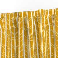 mustard yellow tree branch herringbone