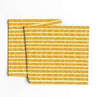 mustard yellow tree branch herringbone