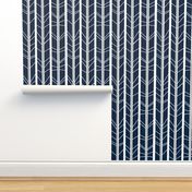 navy grey tree branch herringbone