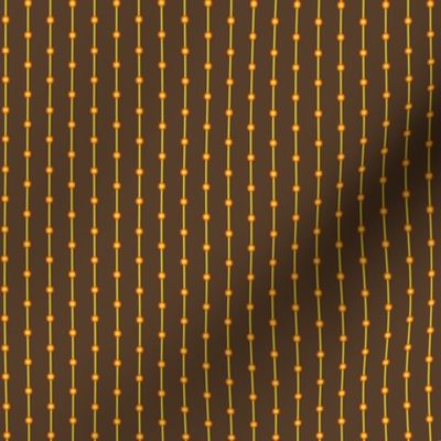 stripes with dots brown yellow an orange