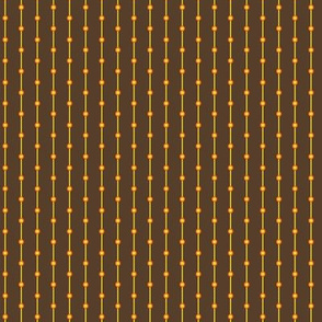 stripes with dots brown yellow an orange