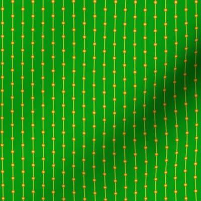 stripes with dots green, yellow and orange 