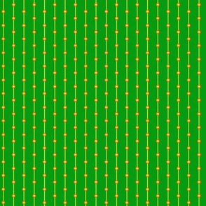 stripes with dots green, yellow and orange 