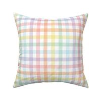 Pastel Rainbow Gingham - Medium scale