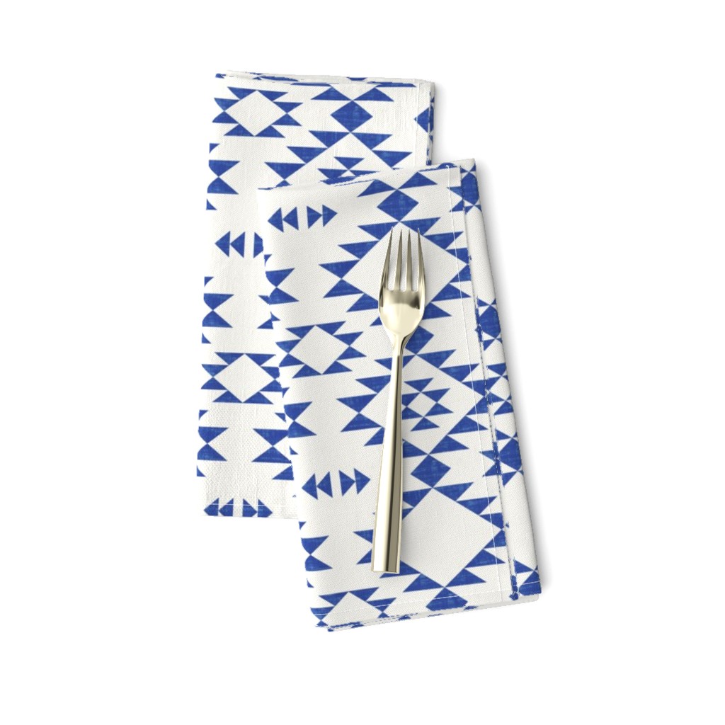 Navajo -Texture Blue Off White