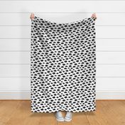 Black clouds black and white abstract geometric gender neutrals prints for kids