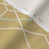 Geometric Grid - gold