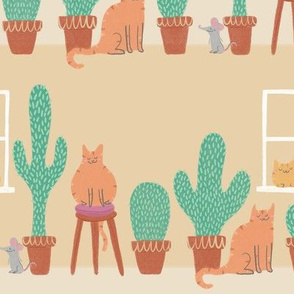 Cats Love Cacti - Large