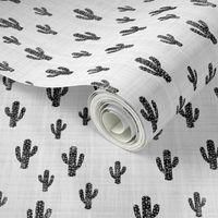 Black & White Cactus - Texture