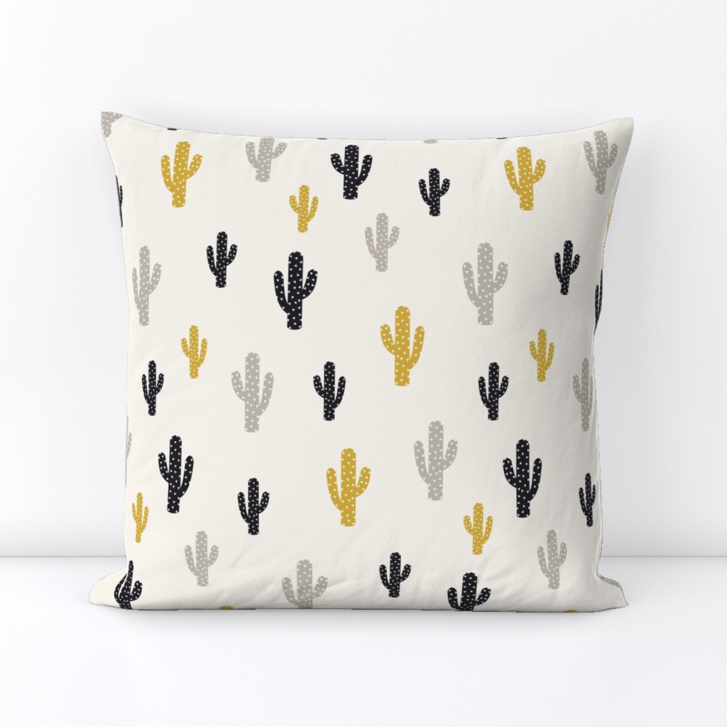 Gold Black Cactus 