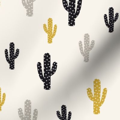 Gold Black Cactus 