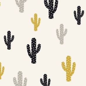 Gold Black Cactus 