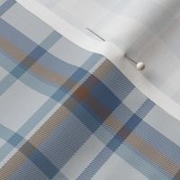 Pale Gray, Navy, and Brown Plaid